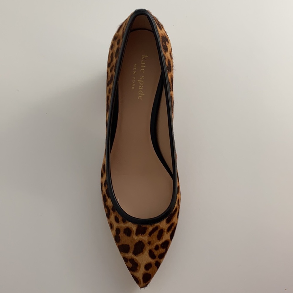 New Kate Spade Menorca Pump Leopard Calf Hair - Picture 4 of 7
